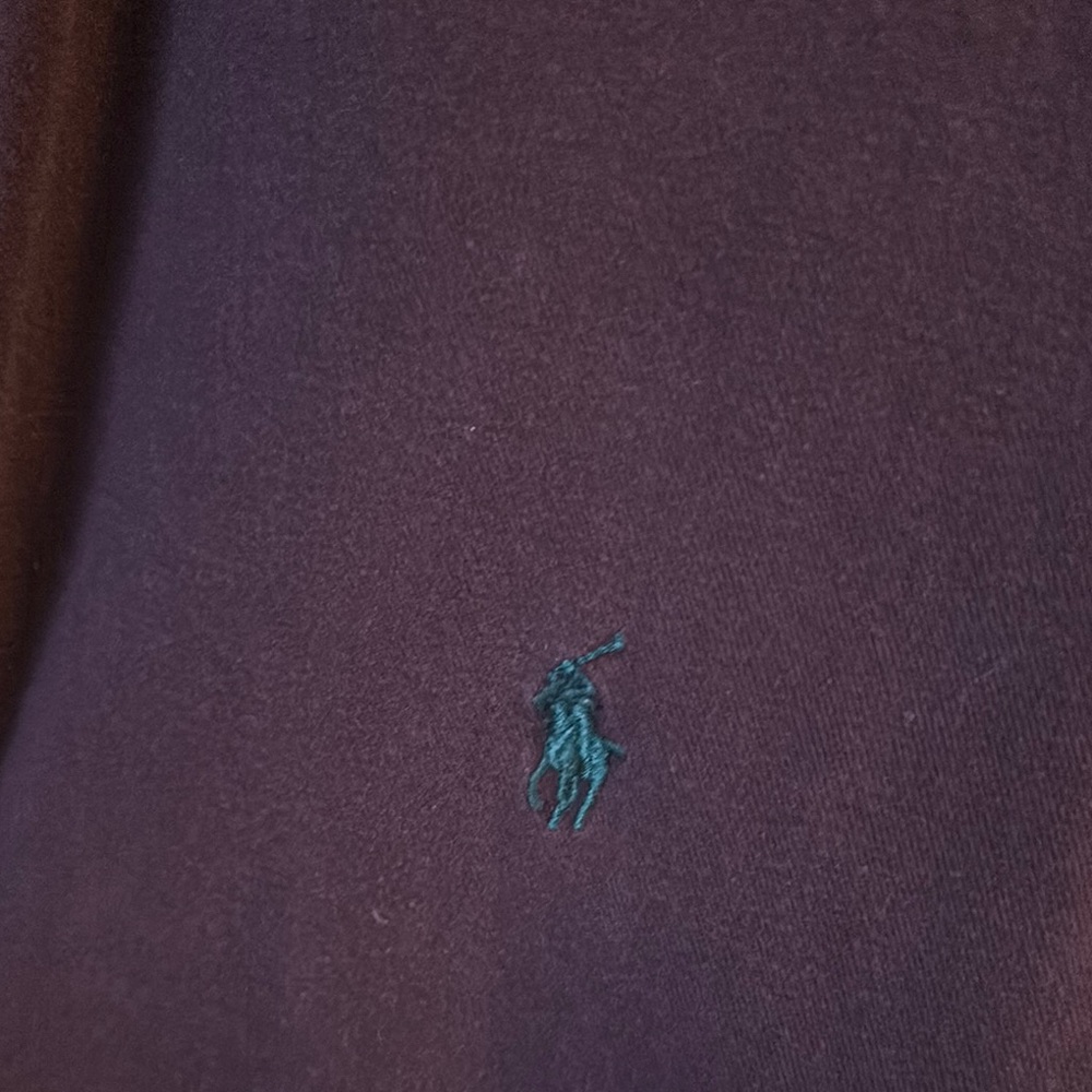 Ralph Lauren Maroon Casual Button Down Shirt - Picture 3 of 5